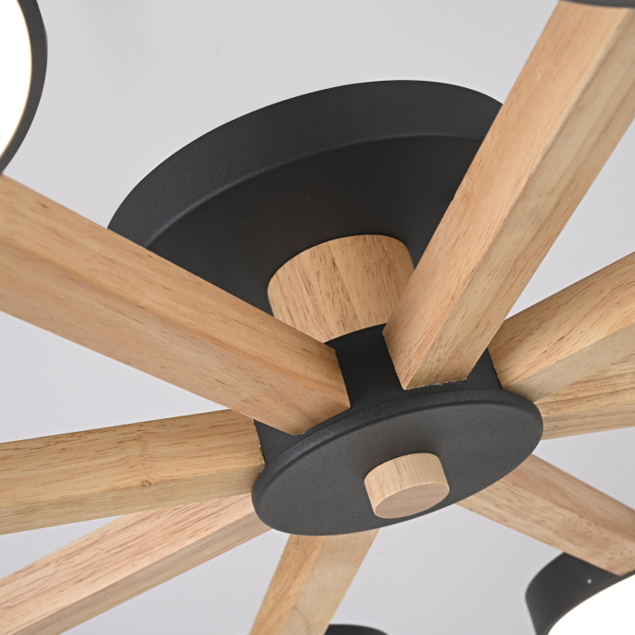 Потолочная люстра TURNA 8 Black ImperiumLoft