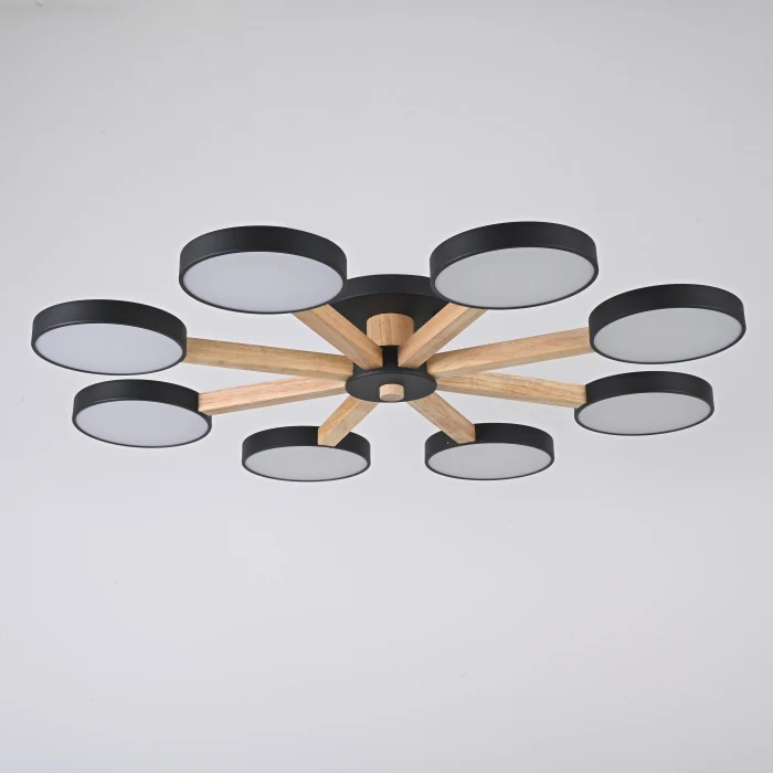 Потолочная люстра TURNA 8 Black ImperiumLoft