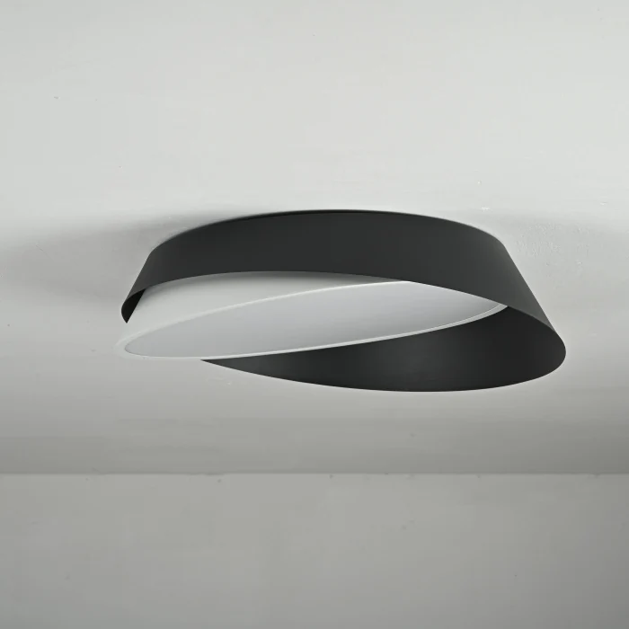 Потолочный светильник SHELL D40 White Black ImperiumLoft