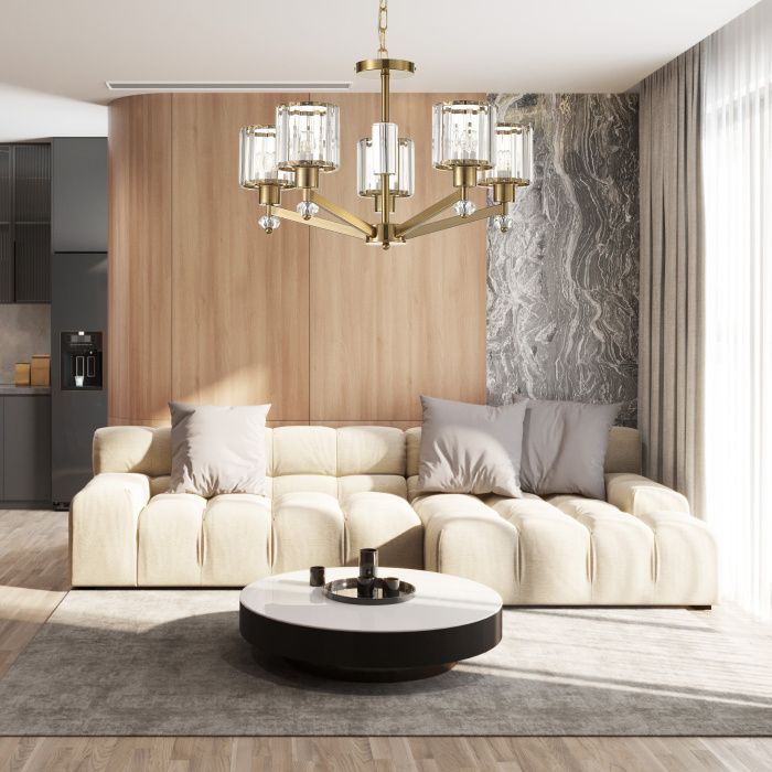 Подвесной светильник ADORN ESCADA 691/5S (Copper)