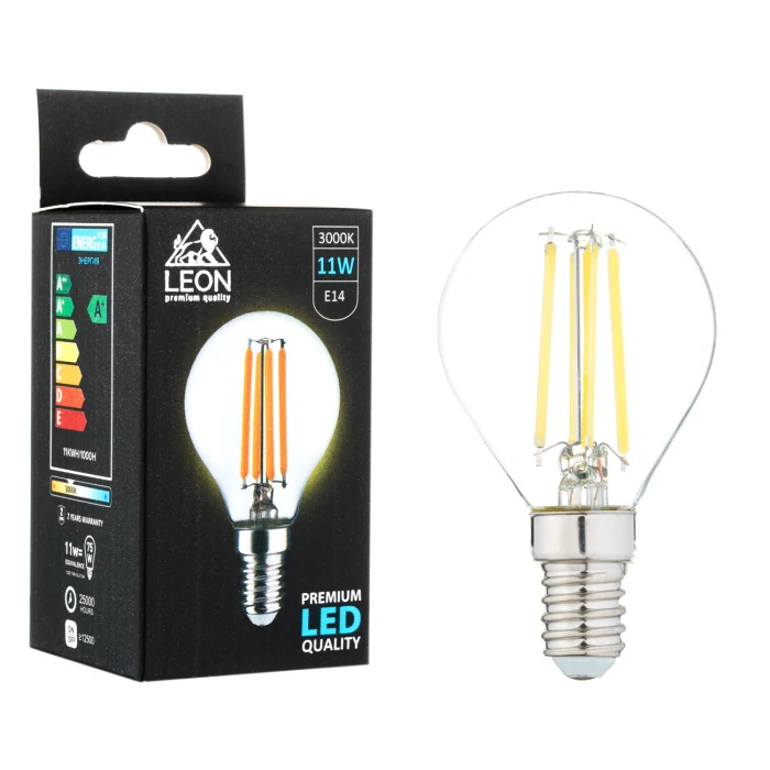 Светодиодная лампа Leon LE-G45-11W-3000K-E14/CL