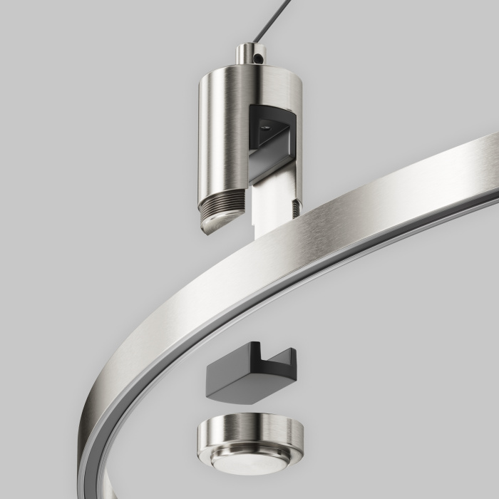 Подвесной набор с основанием под блок питания для круглого шинопровода Maytoni TRA154SW-BB-R-PT