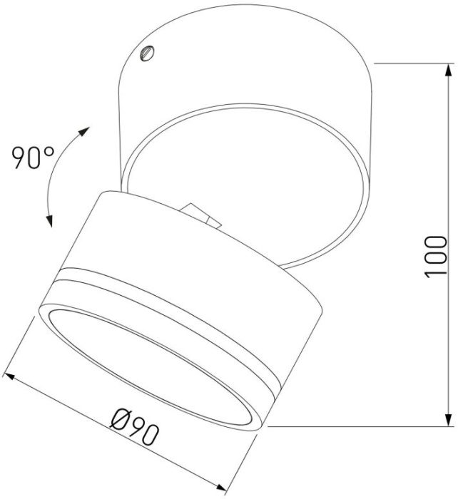 Накладной спот Elektrostandard Okko 4690389219078