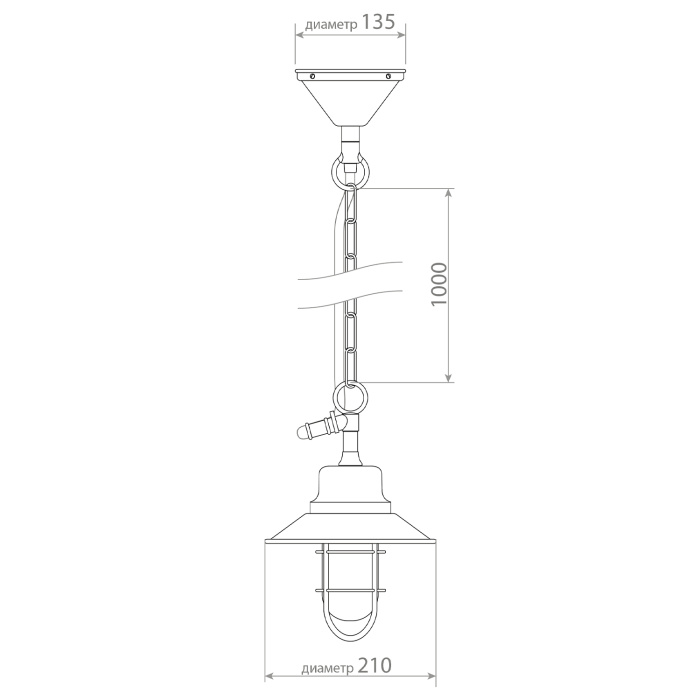 Уличный подвесной светильник Covali PL-51277