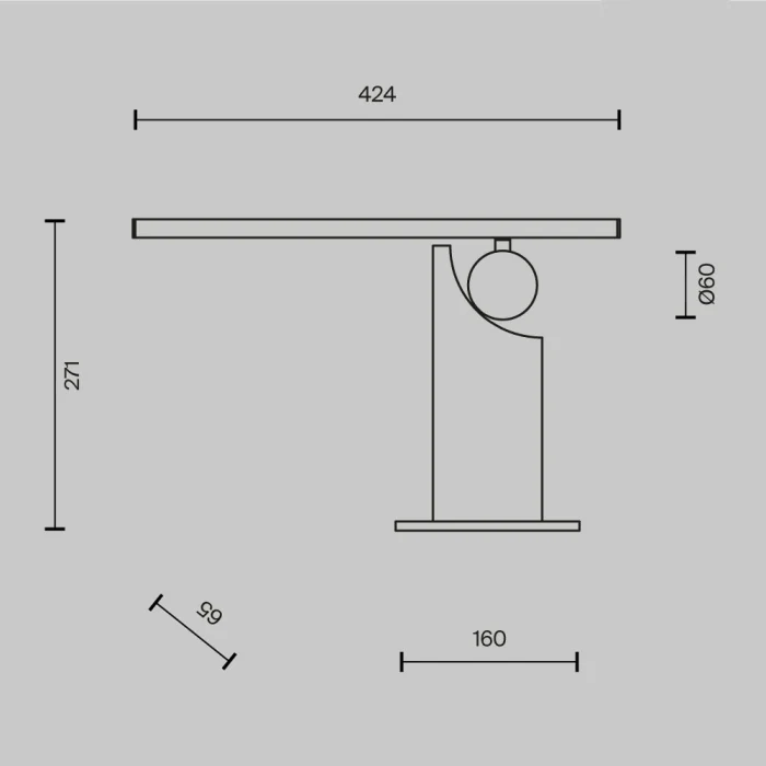 Настольная лампа Maytoni Monumento MOD467TL-L9BS3K