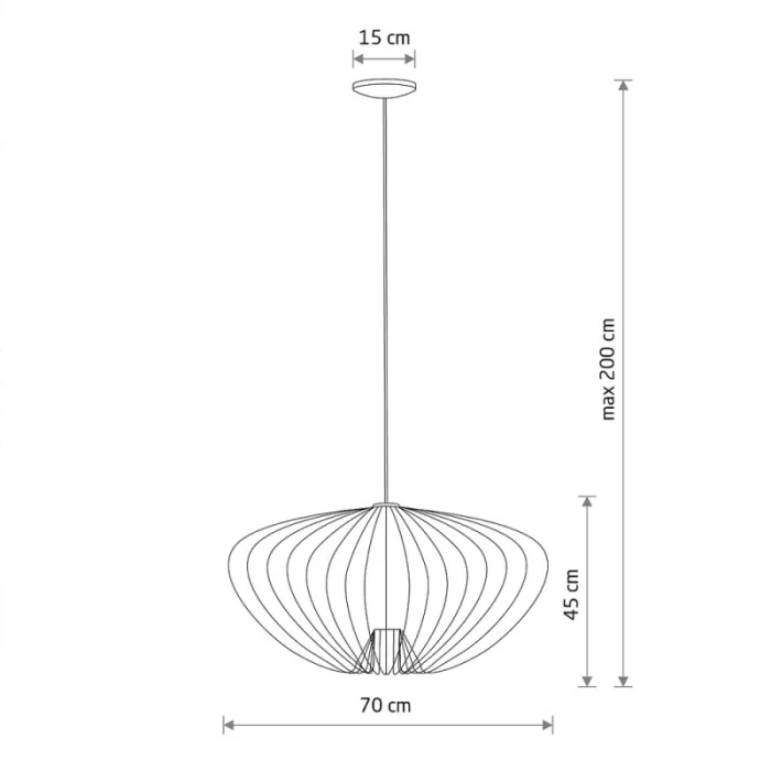 Подвесной светильник Nowodvorski Pumpkin L Umbra Gray 11252
