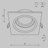 Встраиваемый светильник Maytoni Atom DL026-2-01W