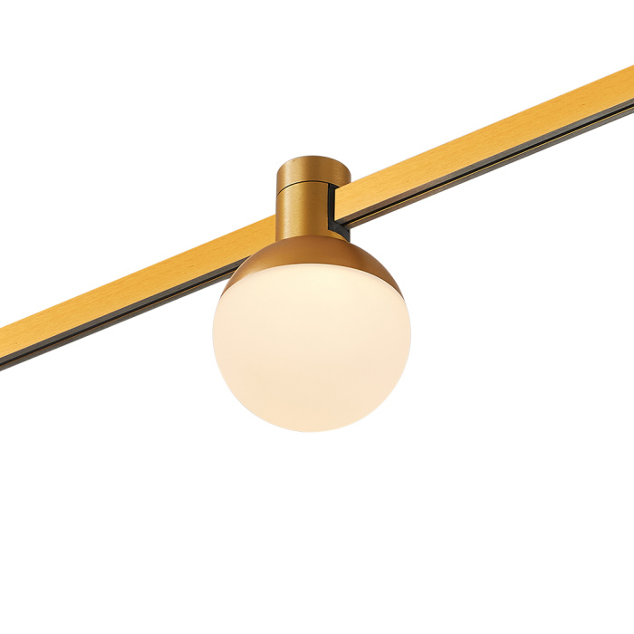 Магнитный трековый светильник FARM Золотистый LED 1*5W 3000K 89Lm Ra90 120 IP20 D75xH10 ST815.206.05