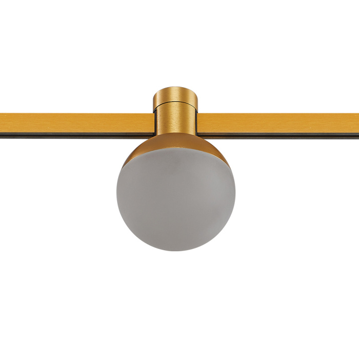 Магнитный трековый светильник FARM Золотистый LED 1*5W 3000K 89Lm Ra90 120 IP20 D75xH10 ST815.206.05