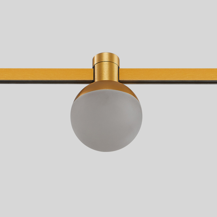 Магнитный трековый светильник FARM Золотистый LED 1*5W 3000K 89Lm Ra90 120 IP20 D75xH10 ST815.206.05