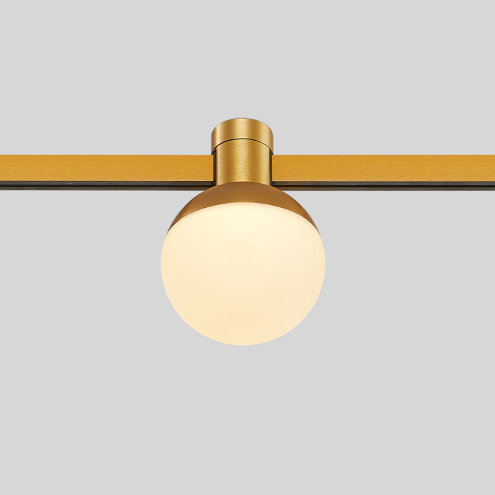 Магнитный трековый светильник FARM Золотистый LED 1*5W 3000K 89Lm Ra90 120 IP20 D75xH10 ST815.206.05