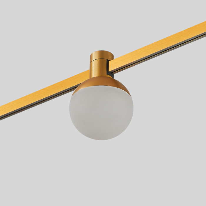 Магнитный трековый светильник FARM Золотистый LED 1*5W 3000K 89Lm Ra90 120 IP20 D75xH10 ST815.206.05