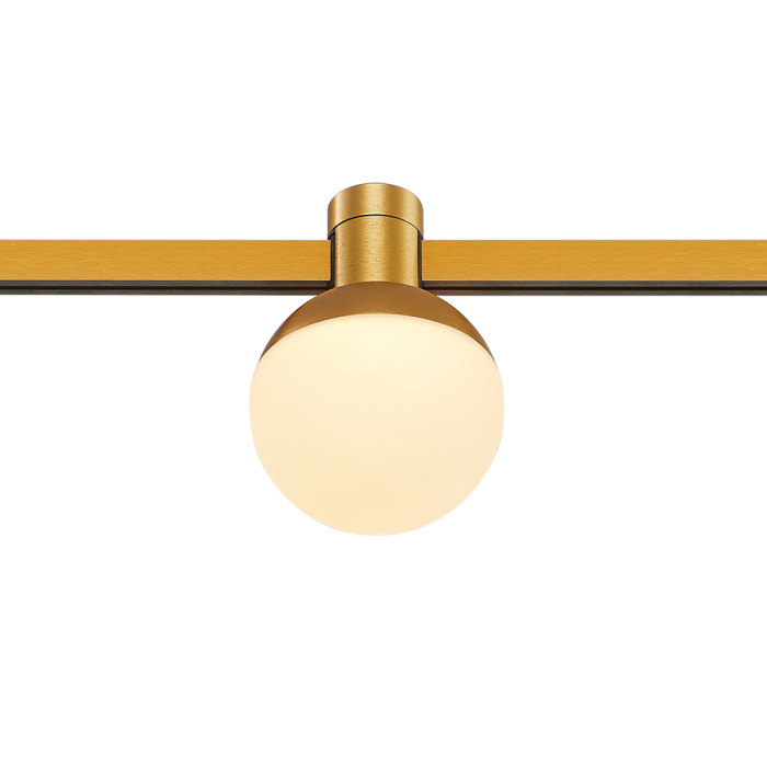 Магнитный трековый светильник FARM Золотистый LED 1*5W 3000K 89Lm Ra90 120 IP20 D75xH10 ST815.206.05