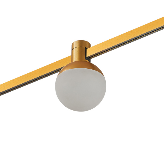 Магнитный трековый светильник FARM Золотистый LED 1*5W 3000K 89Lm Ra90 120 IP20 D75xH10 ST815.206.05