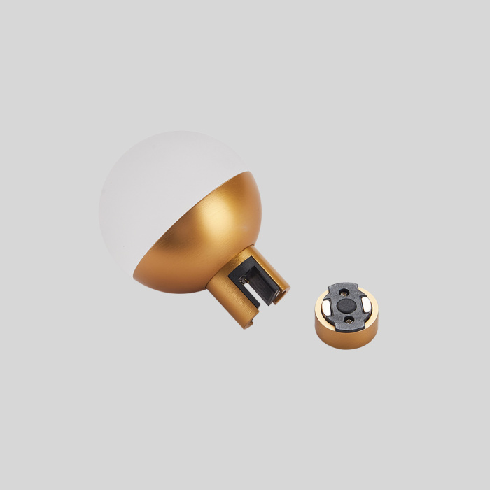 Магнитный трековый светильник FARM Золотистый LED 1*5W 3000K 89Lm Ra90 120 IP20 D75xH10 ST815.206.05