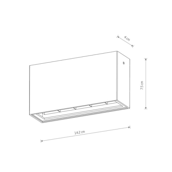 Уличный потолочный светодиодный светильник Nowodvorski Pix Led Black 11367