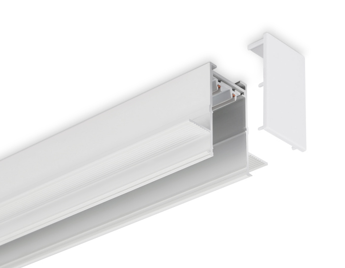 Шинопровод встраиваемый под ГКЛ 12,6мм Magnetic 220V IP20 2000*62.5*56 Ambrella light GL1009