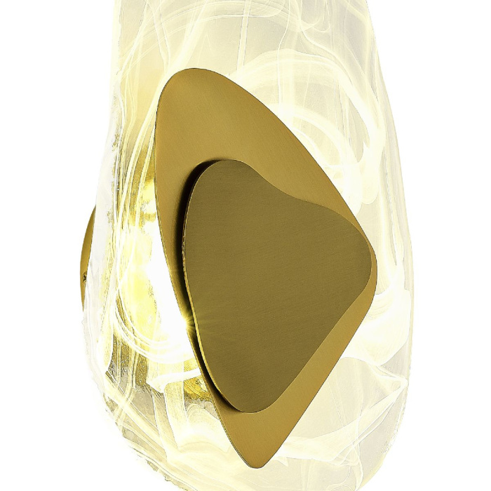 Светильник настенный ST-Luce Латунь/Прозрачно-белый LED 1*7W 4000K SL6123.301.01