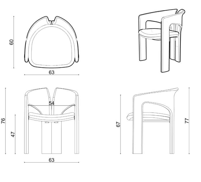Стул Delight Collection Viva Viva Chair