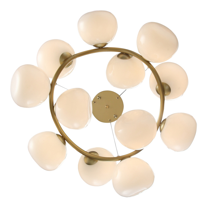 Светильник подвесной ST-Luce Латунь/Белый G9 12*5W 4000K SL1519.303.12