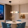Светильник подвесной ST-Luce черный/синий, желтый, розовый, опаловый LED 1*18W 3000K SL6134.423.01