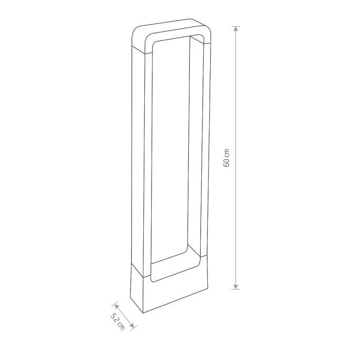 Уличный светодиодный светильник Nowodvorski Thika Led Black 9118