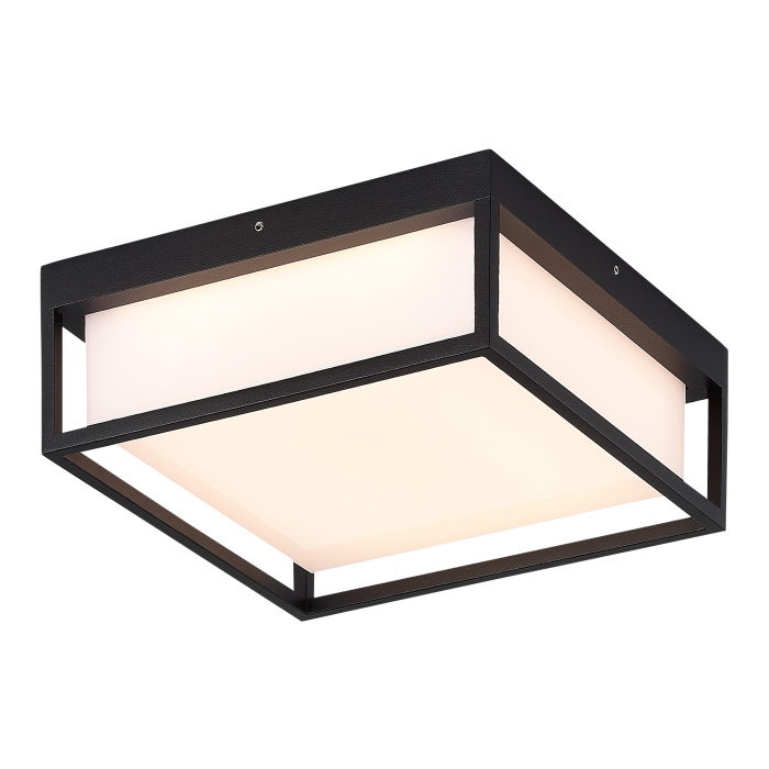 Светильник уличный потолочный ST-Luce черный/белый LED 1*20W 3000K/4000K/5000K SL9517.402.01