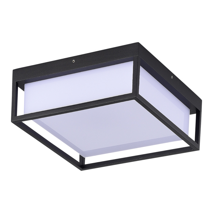 Светильник уличный потолочный ST-Luce черный/белый LED 1*20W 3000K/4000K/5000K SL9517.402.01