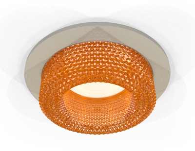 Комплект встраиваемого светильника с композитным хрусталем Ambrella light XC7623024