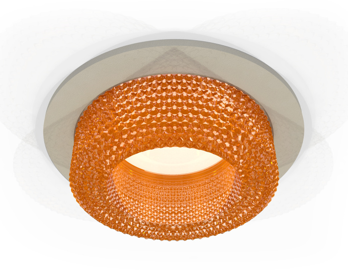 Комплект встраиваемого светильника с композитным хрусталем Ambrella light XC7623024