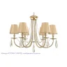 Люстра Crystal Lux VICTORIA SP6 GOLD/AMBER