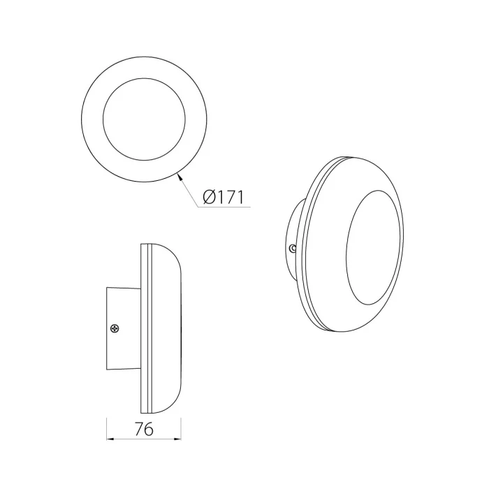 Настенный фонарь Natural Concepts Dwell NC-133243-DG