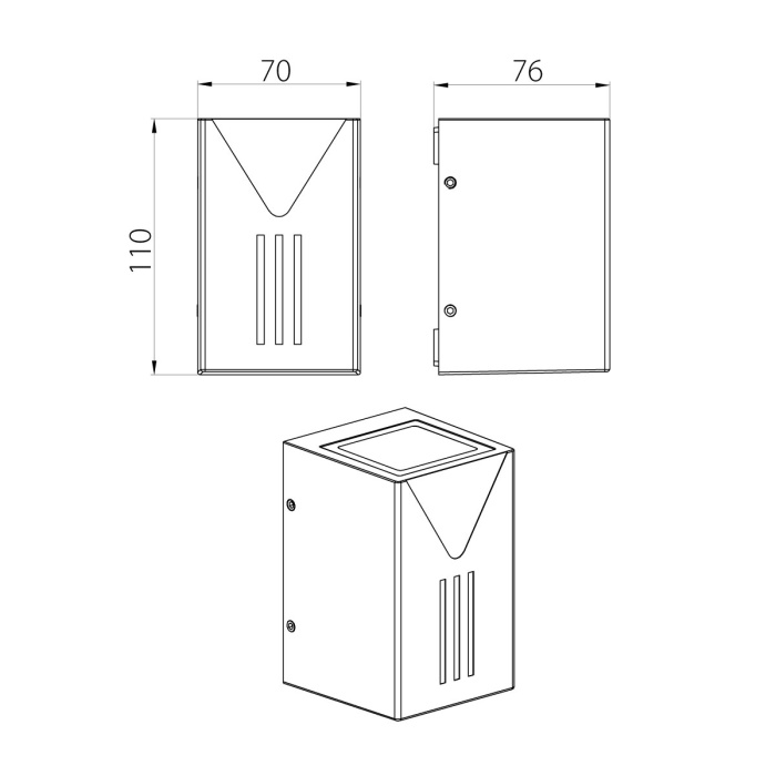 Настенный фонарь Natural Concepts Dwell NC-003333-SB
