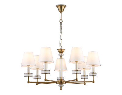 Подвесная люстра с абажурами и хрусталем AMBRELLA light LH71023