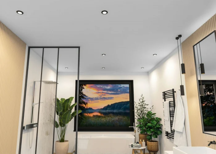 Влагозащищенный светильник Denkirs FACET DK3016-BK