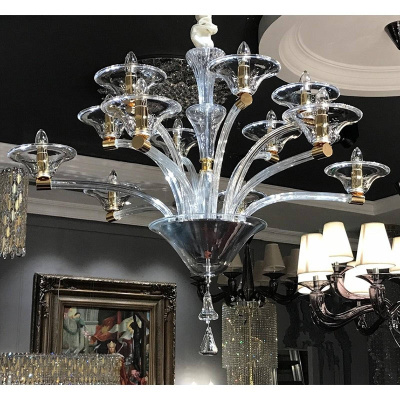 Подвесная люстра L&#039;Arte Luce Luxury Emerzio L58216.28 с элементами из хрусталя