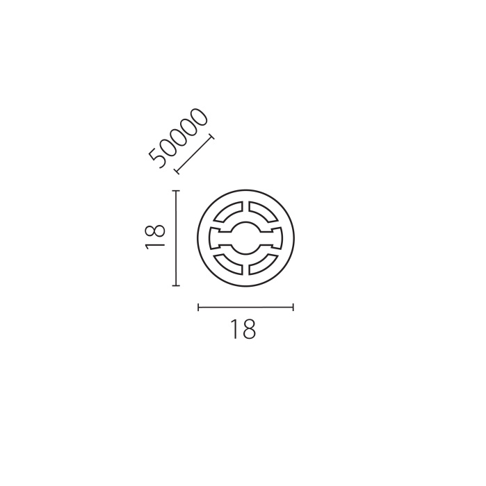 Силиконовый профиль-трубка PROFILED 50м/упак D18 д/LED ленты Profiled 441850