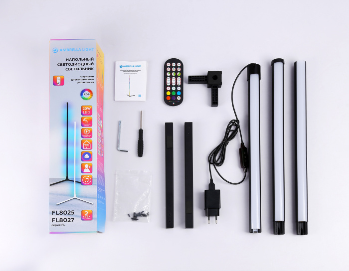 Светильник светодиодный напольный RGB с пультом Ambrella light FL8022