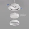 Точечный встраиваемый светильник FLAT DK2090-WH