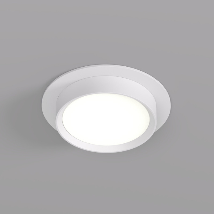 Точечный встраиваемый светильник FLAT DK2090-WH