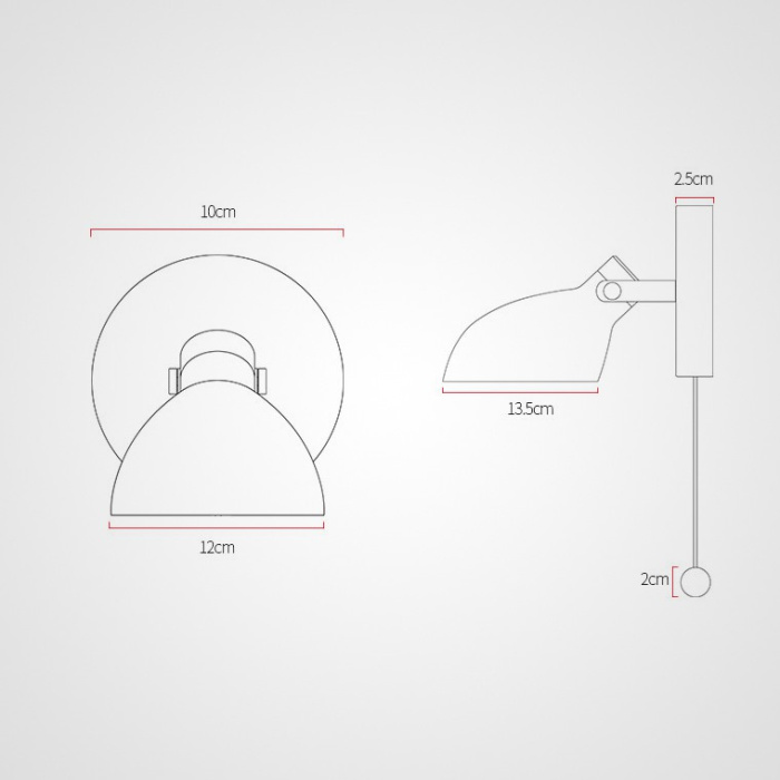 Настенное бра ONDER Grey ImperiumLoft