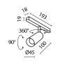 Трековый светильник Maytoni Focus LED TR032-4-5W3K-M-DS-BW