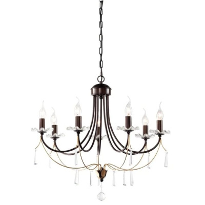 Подвесная люстра L'ARTE LUCE RIALTO L15407.88 с подвесками из хрусталя