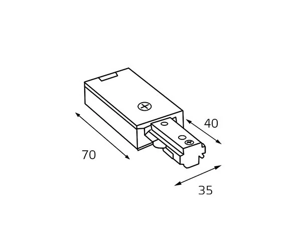 Коннектор ITALLINE WSO 71 white