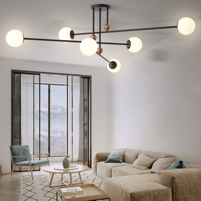 Потолочная люстра JESI Gold ImperiumLoft