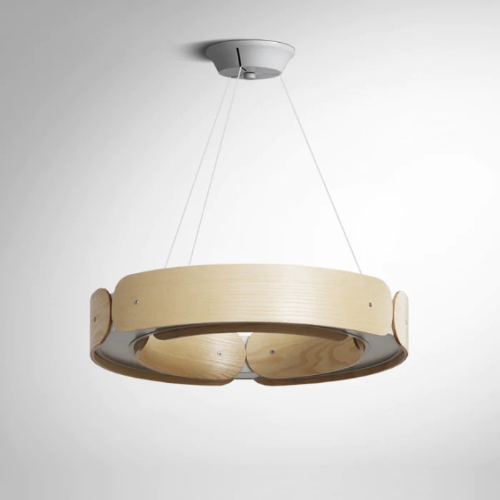 Подвесной кольцевой светильник RANGE 1 D55 Light wood ImperiumLoft