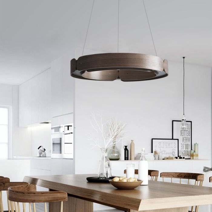 Подвесной кольцевой светильник RANGE 1 D55 Light wood ImperiumLoft