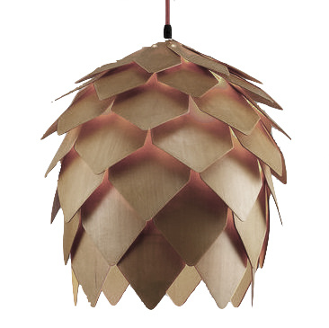 Подвесной светильник Crimea Pine Cone natural wood D40 ImperiumLoft