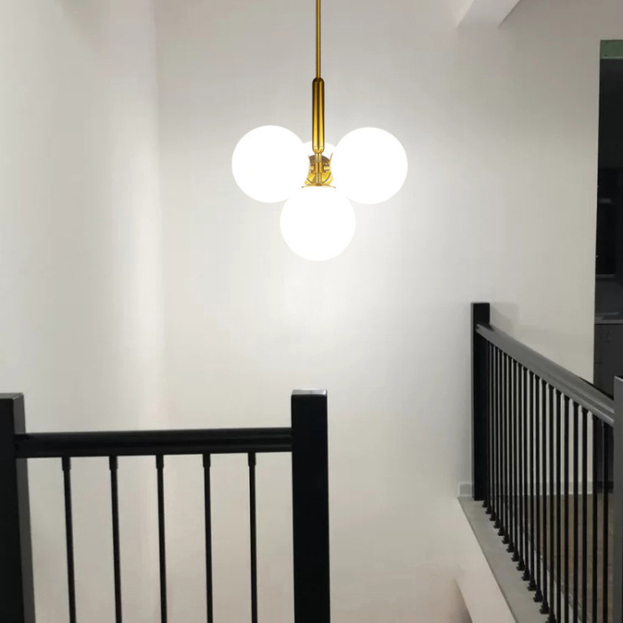 Подвесной светильник RAFFIN 4 White Black ImperiumLoft