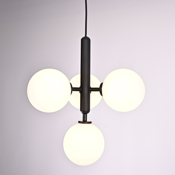 Подвесной светильник RAFFIN 4 White Black ImperiumLoft